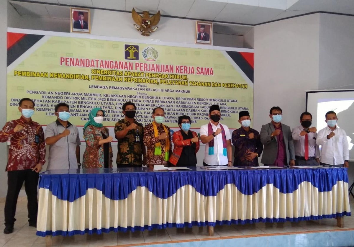 Lapas Kelas IIB Arga Makmur  dan Pemkab Bengkulu Utara Sepakat Kerjasama