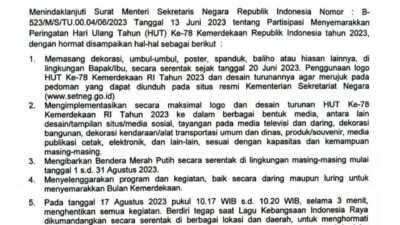 Pemkot Ajak Masyarakat Kibarkan Bendera Merah Putih Mulai 1 Agustus