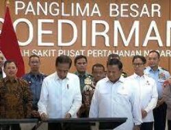 Berhasil Bangun RSPPN, Jokowi Apresiasi Prabowo