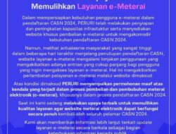 Layanan E-Meterai Error, Pendaftaran CPNS Terganggu