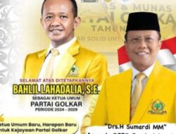 Sumardi Apresiasi Terpilihnya Bahlil Lahadalia sebagai Ketua Umum Golkar