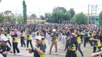 Senam Massal, Meriahkan HUT ke-56 Provinsi Bengkulu