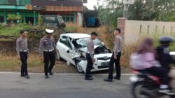 Hilang Kendali, Toyota Yaris Adu Kambing dengan Truck Box di Seluma