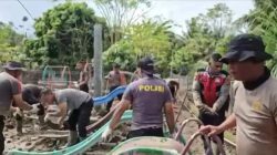 Gotong Royong Polri dan Warga, Polres Pidie Jaya Percepat Pemulihan Pascabanjir